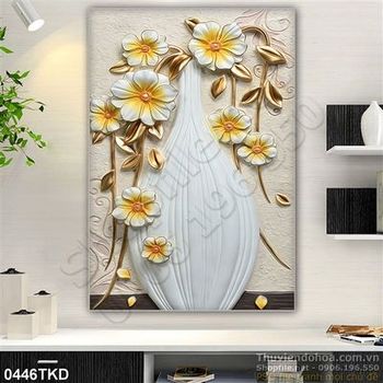 Tranh bình hoa nghệ thuật đẹp