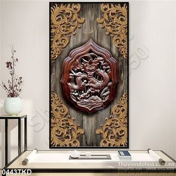 Tranh phù điêu gỗ trang trí tường