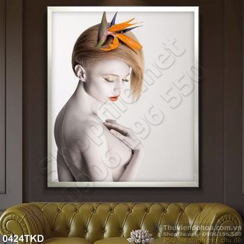Tranh khỏa thân treo tường phòng ngủ