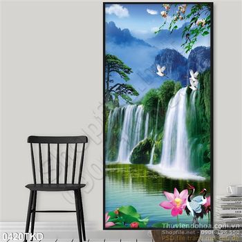 Tranh sơn thủy nghệ thuật treo tường đẹp