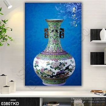 Tranh bình hoa cổ phong thủy