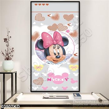 Tranh chuột Mickey dán tường cho bé
