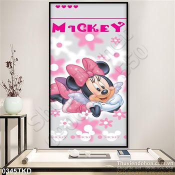 Tranh chuột Mickey trang trí phòng cho bé