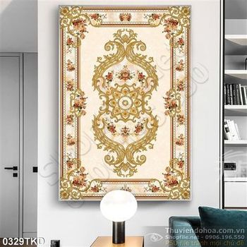 Tranh hoa văn trang trí trần nhà