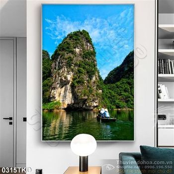 Tranh nhiếp ảnh con sông treo tường