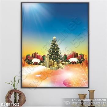 Tranh quà Noel trang trí đẹp