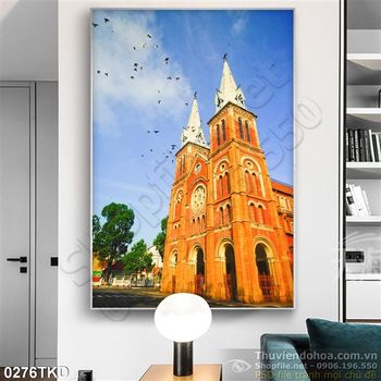 Tranh nhiếp ảnh nhà thờ Đức Bà Sài Gòn