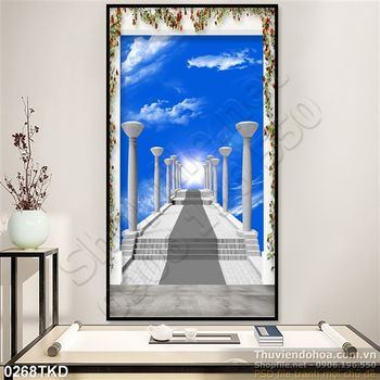 Tranh cửa sổ trang trí treo tường