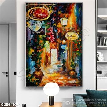 Tran sơn dầu con phố Châu Âu