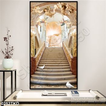 Tranh thiên thần trong đèn thờ