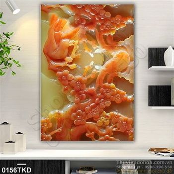 Tranh giả ngọc hoa Mai và chim yến