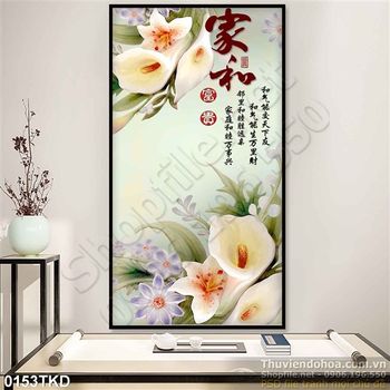 Tranh thư pháp giả ngọc hoa Vân Môn