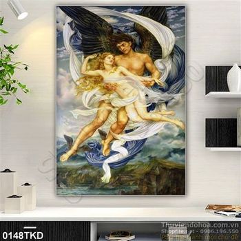 Tranh sơn dầu thiên thần