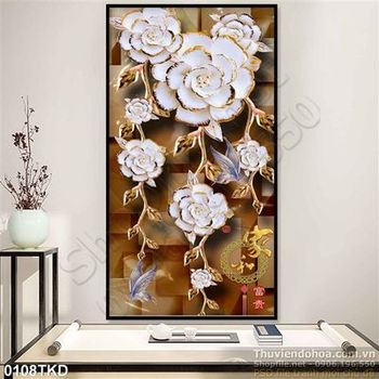 Tranh hoa giả ngọc nghệ thuật