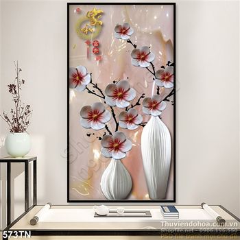 Tranh giả ngọc hoa đào