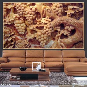 Tranh giả ngọc cây nho