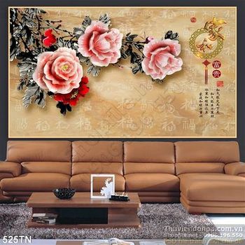 Tranh giả ngọc hoa thư pháp