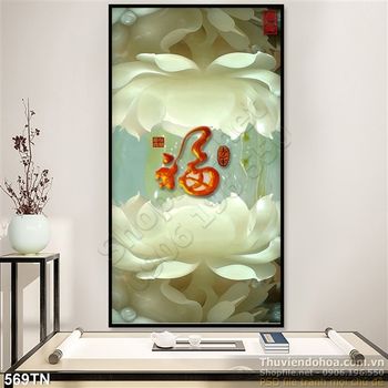 Tranh giả ngọc hoa sen