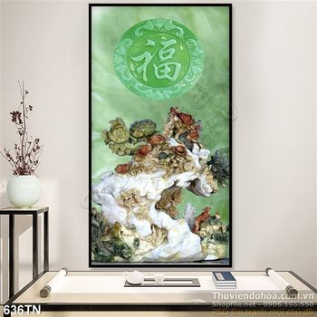 Tranh giả ngọc phong thủy