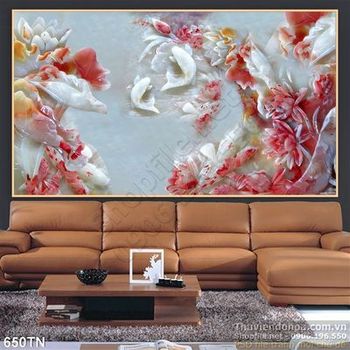 Tranh giả ngọc cá phong thủy