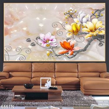 Tranh giả ngọc hoa trang trí