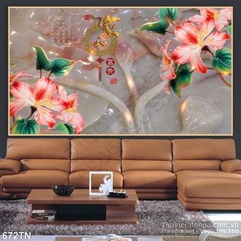 Tranh giả ngọc hoa thư pháp