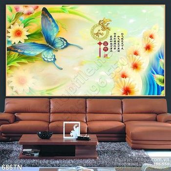 Tranh giả ngọc hoa trang trí