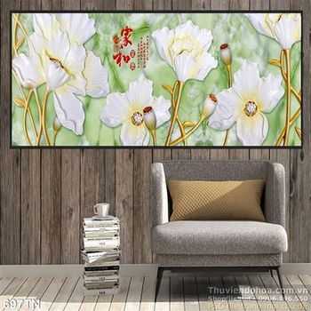 Tranh giả ngọc hoa treo tường
