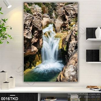 Tranh thác nước phong thủy đẹp