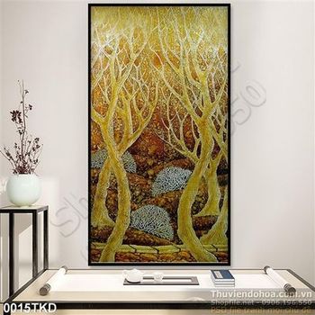 Tranh kim tiền rừng cây
