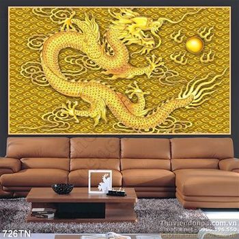 Tranh giả ngọc rồng trang trí