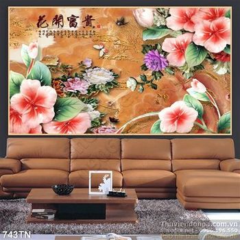 Tranh giả ngọc hoa trang trí