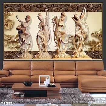 Tranh điêu khắc gỗ tứ đại mỹ nhân