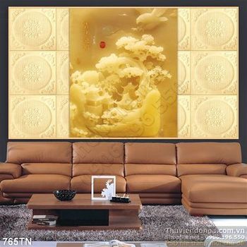 Tranh giả ngọc cây phong thủy