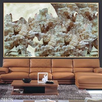 Tranh giả ngọc đá phong thủy