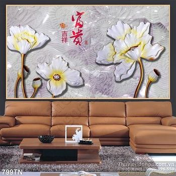 Tranh giả ngọc hoa trang trí