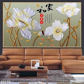 Tranh giả ngọc hoa trang trí