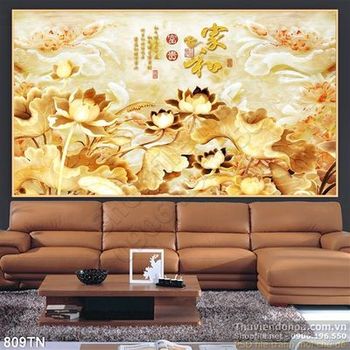 Tranh giả ngọc hoa sen trang trí