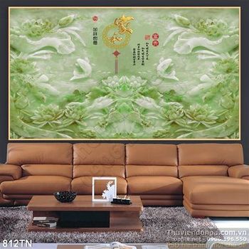 Tranh giả ngọc hoa cá chép