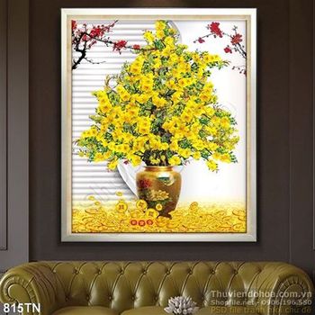 Tranh giả ngọc cây mai