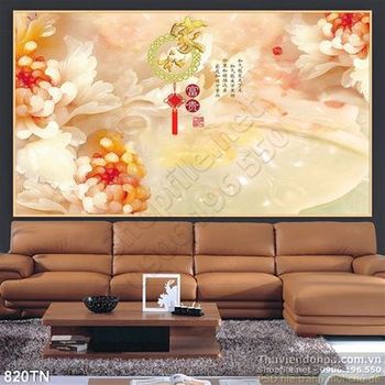 Tranh giả ngọc cúc phong thủy