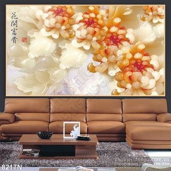 Tranh giả ngọc hoa cúc