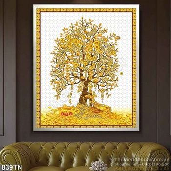 Tranh giả ngọc cây kim tiền