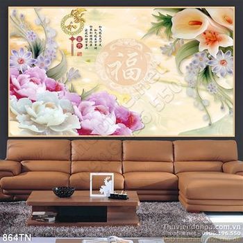 Tranh giả ngọc hoa thư pháp