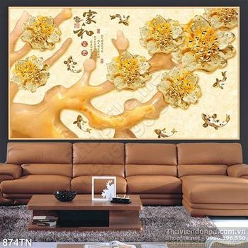 Tranh giả ngọc hoa mai trang trí