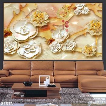 Tranh giả ngọc hoa mai trang trí