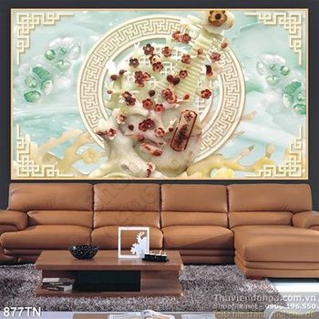 Tranh giả ngọc hoa đào cổ điển