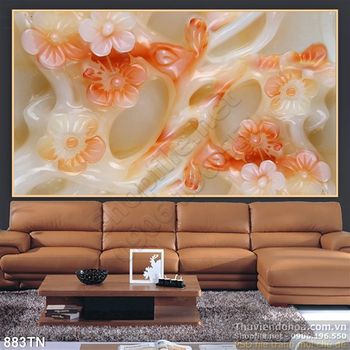 Tranh giả ngọc hoa mai nghệ thuật