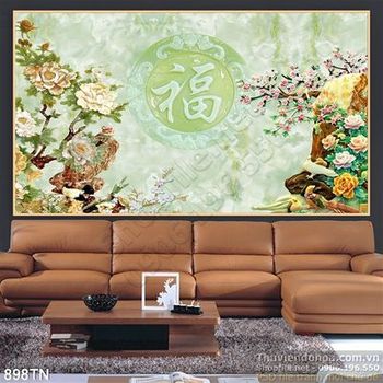 Tranh giả ngọc hoa mai phong thủy