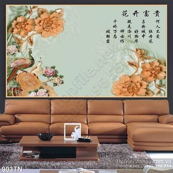 Tranh giả ngọc hoa thư pháp